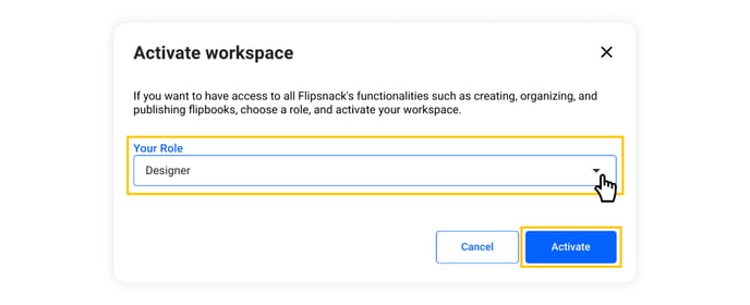 choose-a-role-to-activate-your-workspace
