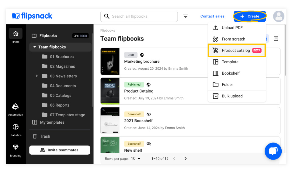 How to create a product catalog using the Product Catalog Generator