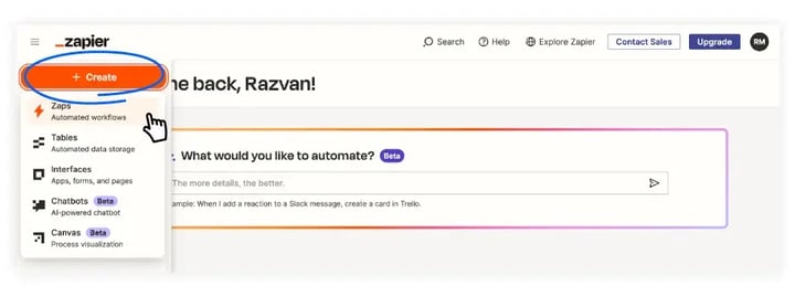 create-zap-button-in-zapier-dashboard-1