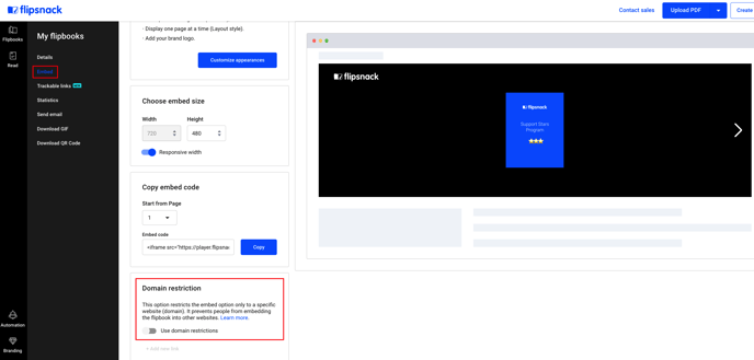 domain restriction