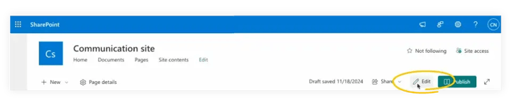 edit-web-page-button-on-share-point