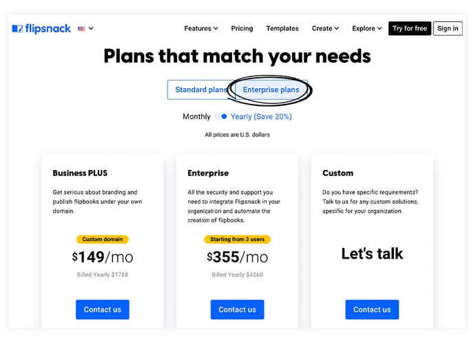 enterprise-plans-on-flipsnacks-pricing-page