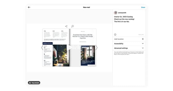 example-of-a-catalog-reel-on-instagram