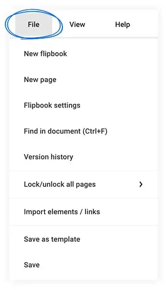 file-menu-in-flipsnack
