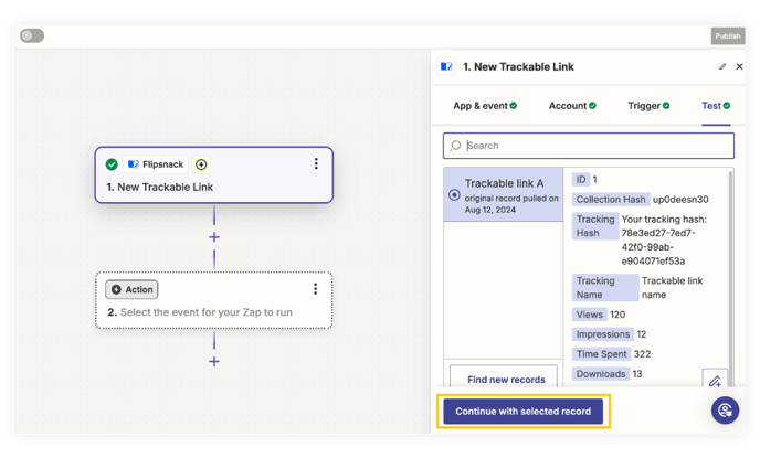 final-step-in-creating-an-event-in-zapier-for-a-trackable-link