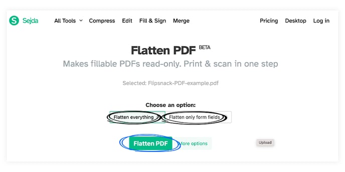 How to flatten a PDF file