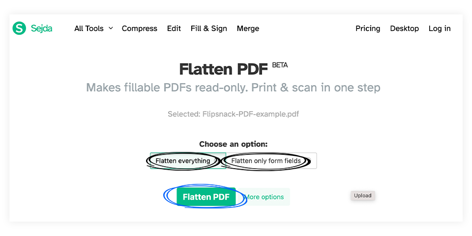 How to flatten a PDF file