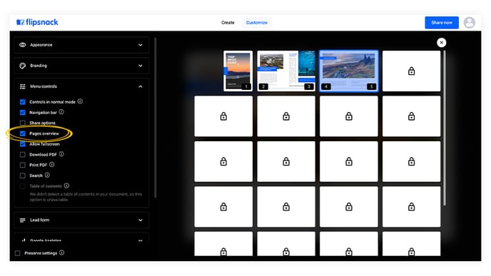 flipbook-pages-overview-option-in-flipsnack