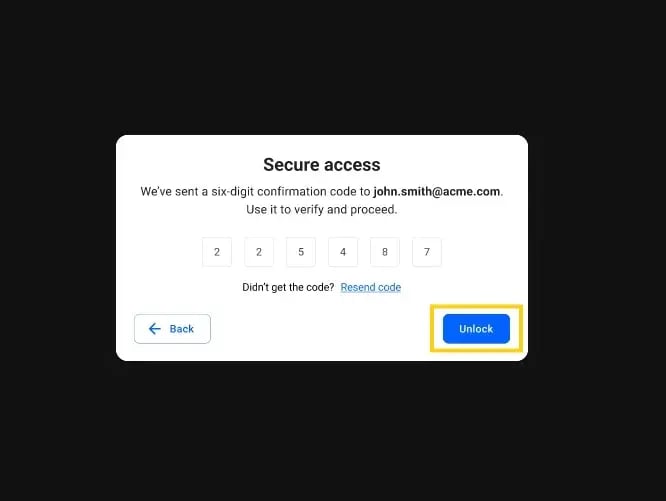add the passcode to acces the flipbook