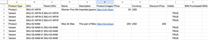 spreadsheet variant rich 