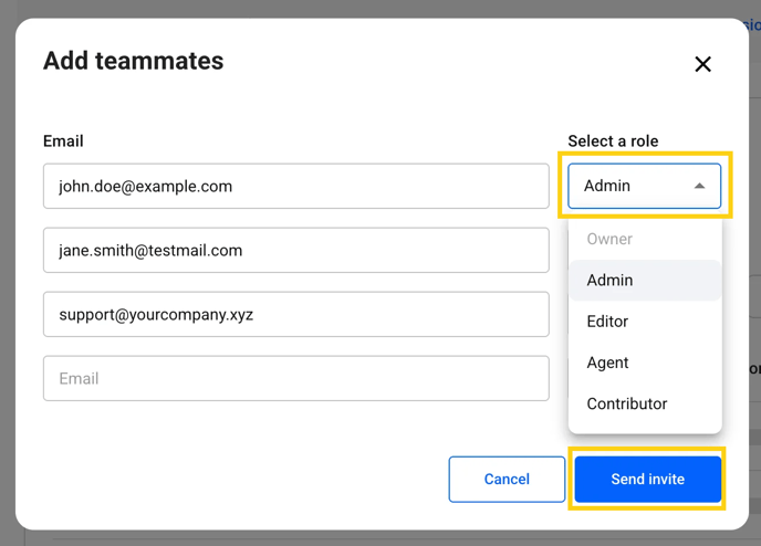 adding teammates mannually