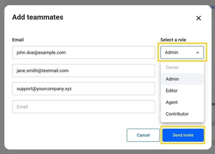 adding teammates mannually