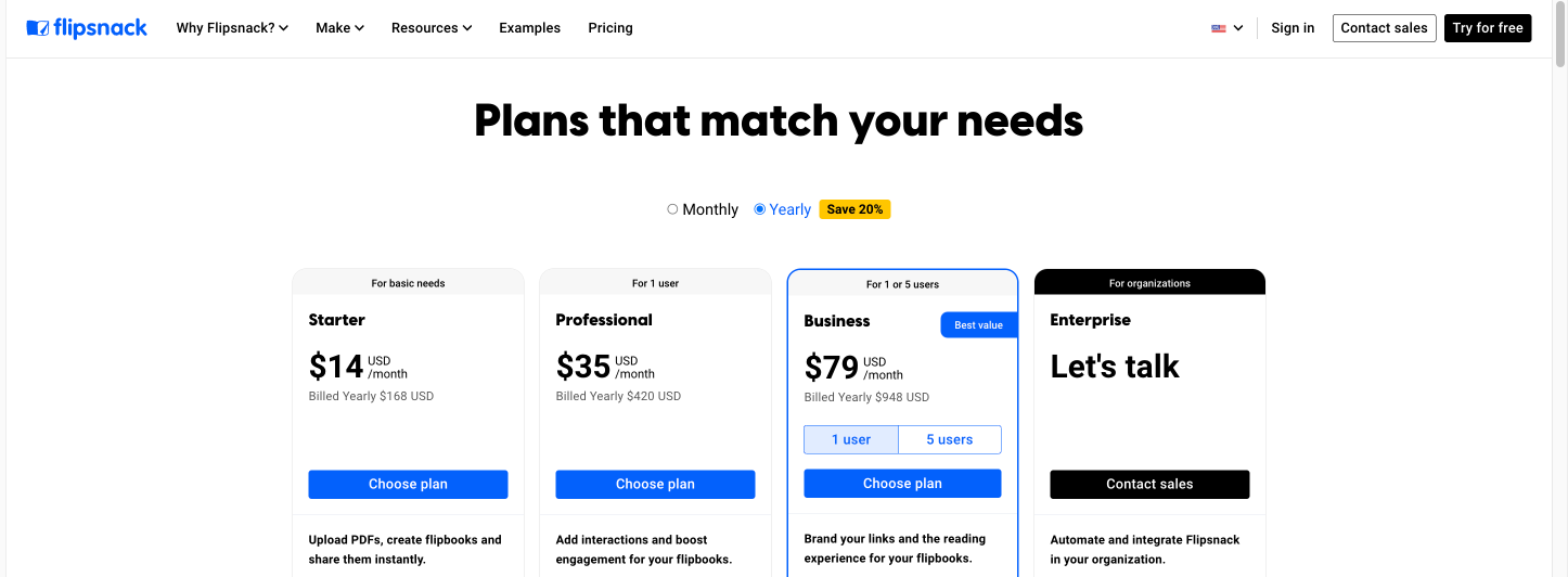 Pricing plans explained