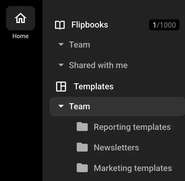 How to create folders in Templates