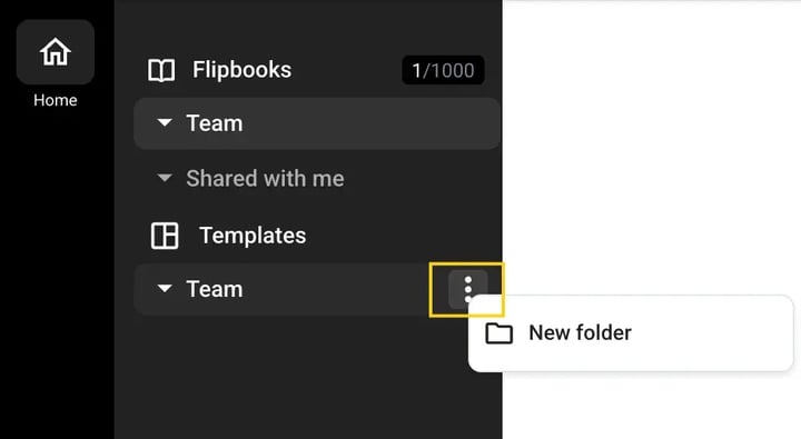 Create new template folder