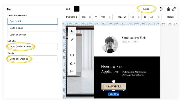 open-a-link-action-from-an-element-in-design-studio