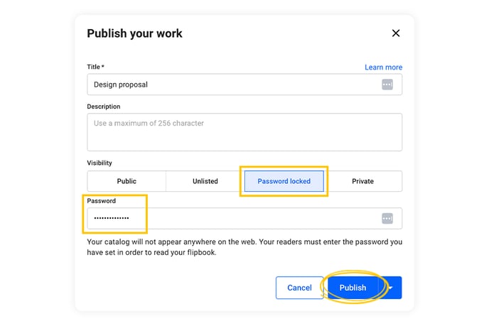 publish-your-work-as-password-locked