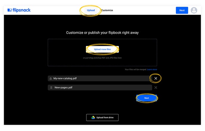 re-upload-a-pdf-file-in-flipsnack