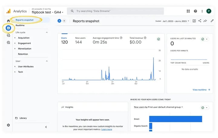 reports-snapshot-in-ga4