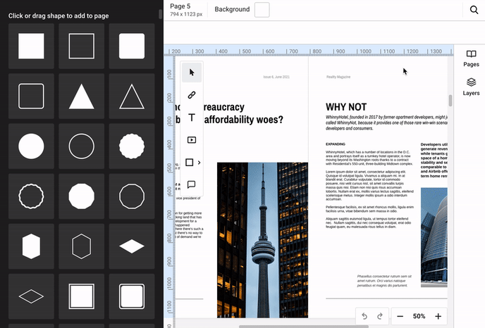 select-multiple-pages-in-flipsnacks-design-studio