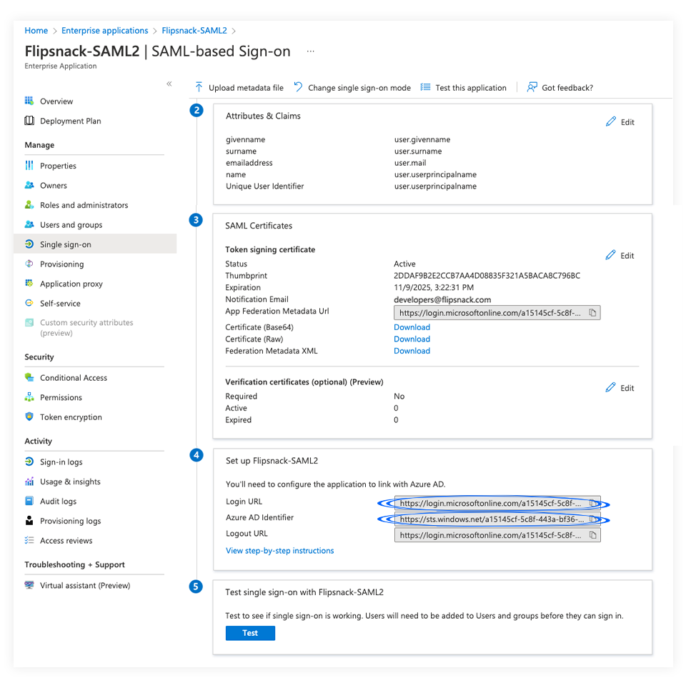 How To Set Up Azure SAML SSO With Flipsnack