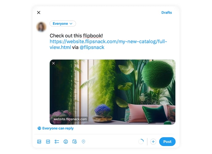share-flipbook-link-on-x-formerly-known-as-twitter