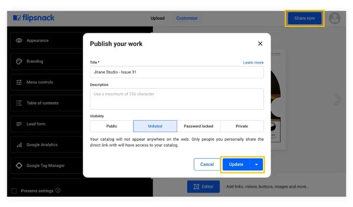 share-now-and-update-a-flipbook