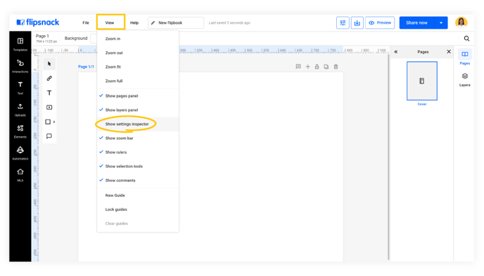 show-or-hide-settings-inspector