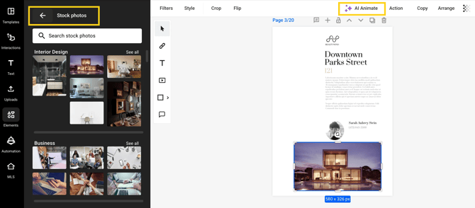 stock photos and AI animate-mh