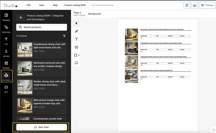 sync feed from google drive-mh
