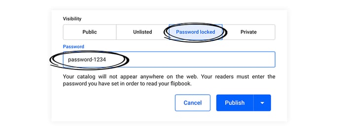 the-password-locked-visibility-option-in-flipsnack