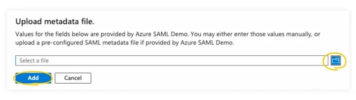 uplaod-a-metadata-file-in-microsoft-azure-saml-set-up-page
