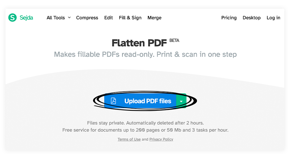How to flatten a PDF file