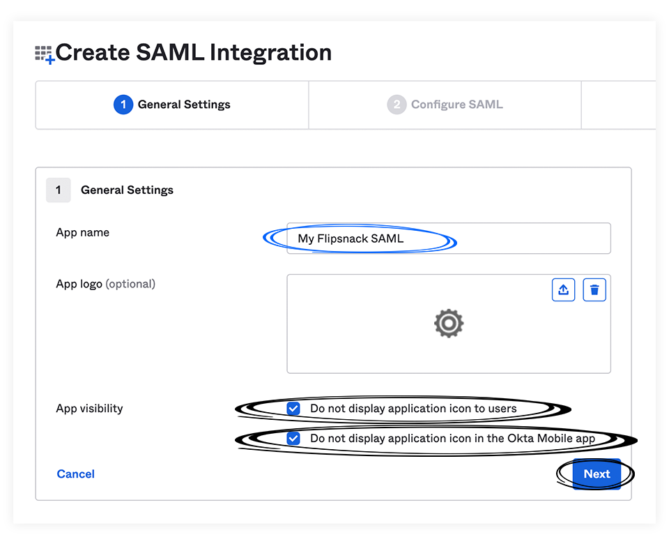 How to create SAML integration