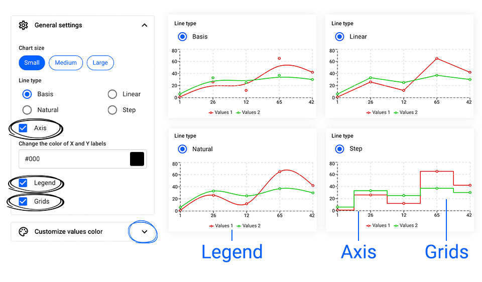 graph settings flipsnack