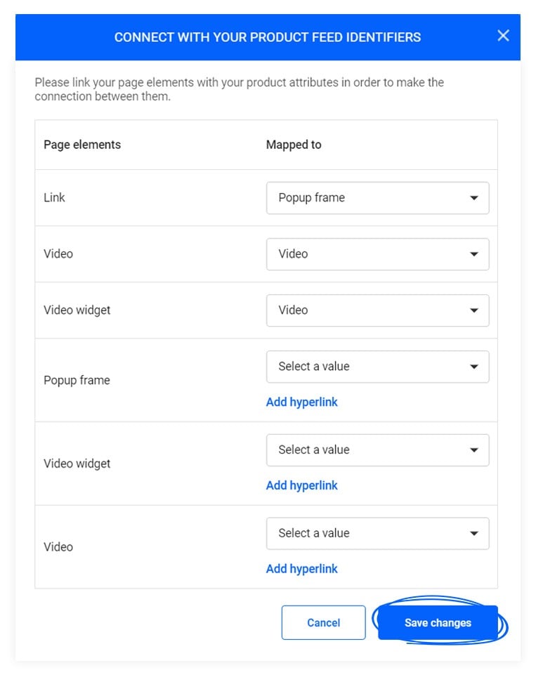 How to connect your page elements with your product attributes