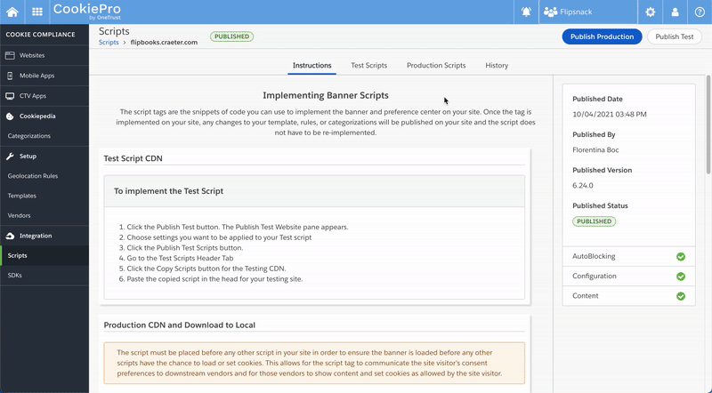 Cookie Consent & Website Scanning - Products - CookiePro