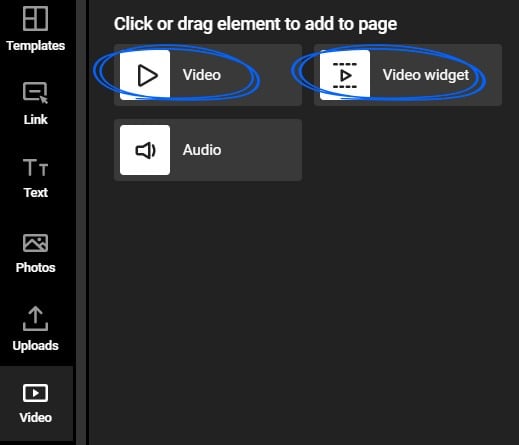 Video button and Video widget in Design Studio