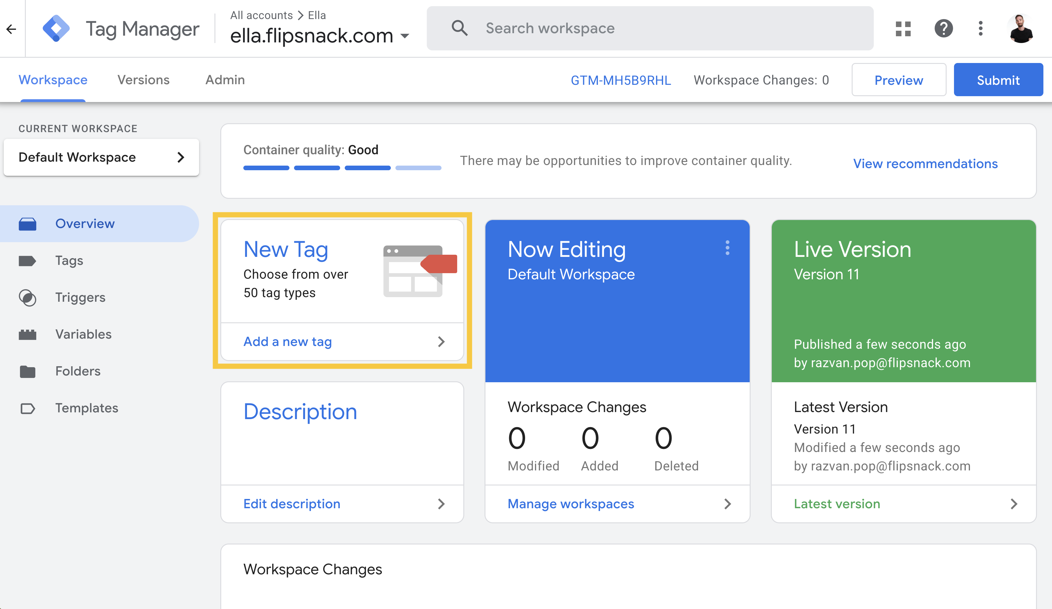 Create a new tag in Google Tag Manager