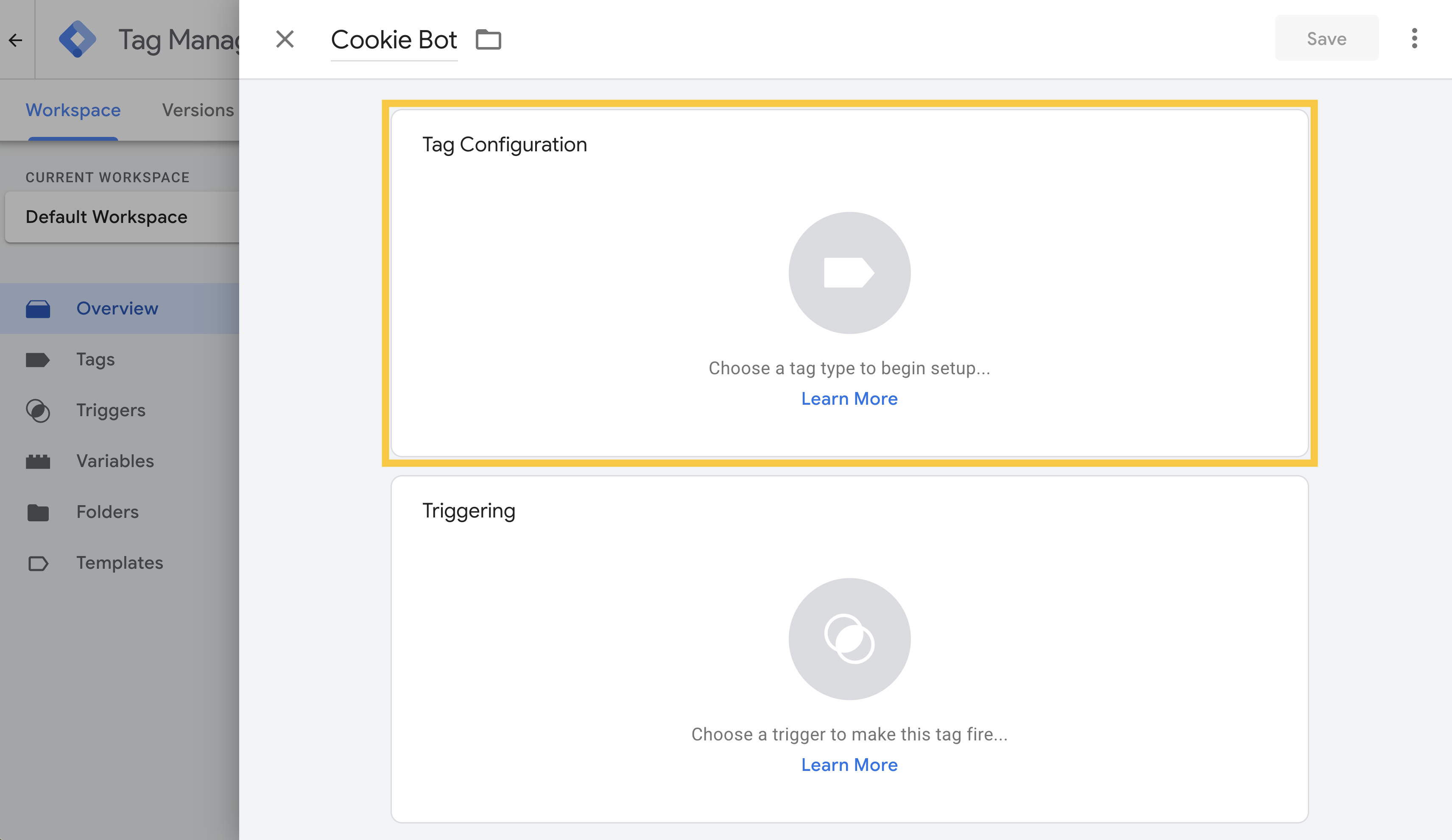 Select tag Configuration