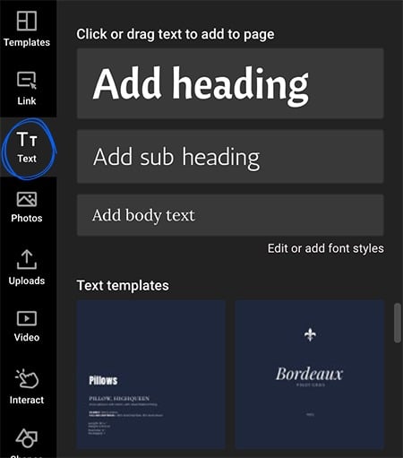 Adding text box in Design Studio 