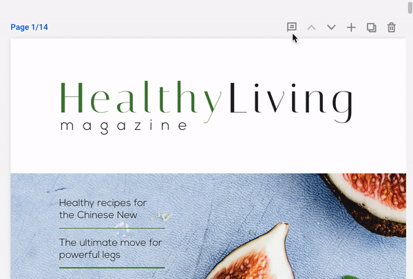 healthy living magazine adding font for title