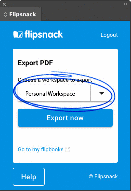How to export PDF to Flipsnack